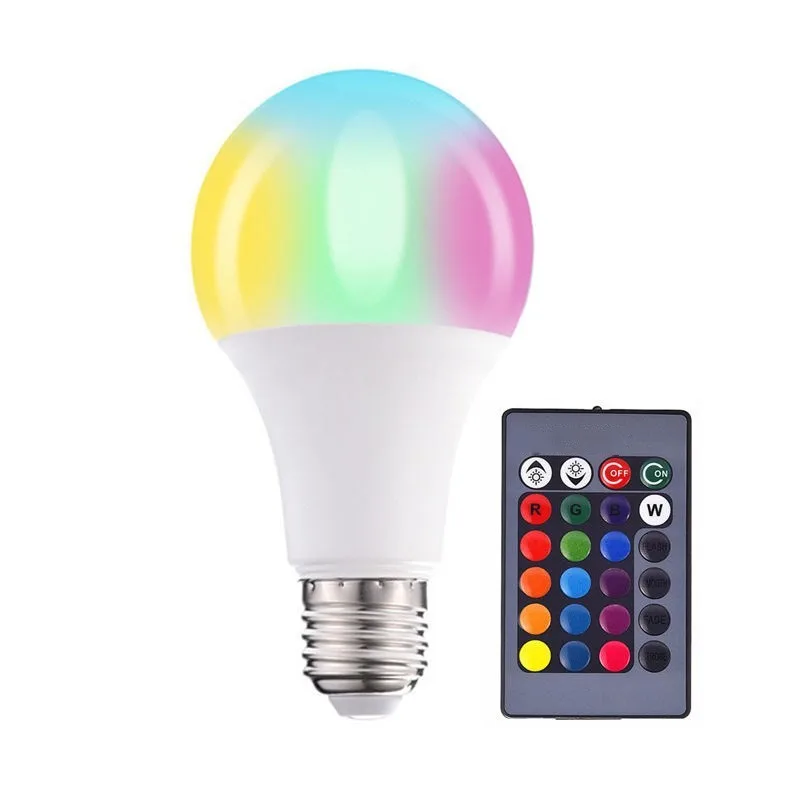 

LED Colored Bulb Colorful Remote Control Bulb RGB Color Changing Globe E27 Screw Mouth Indoor Lighting Dimming Small Night Lamp