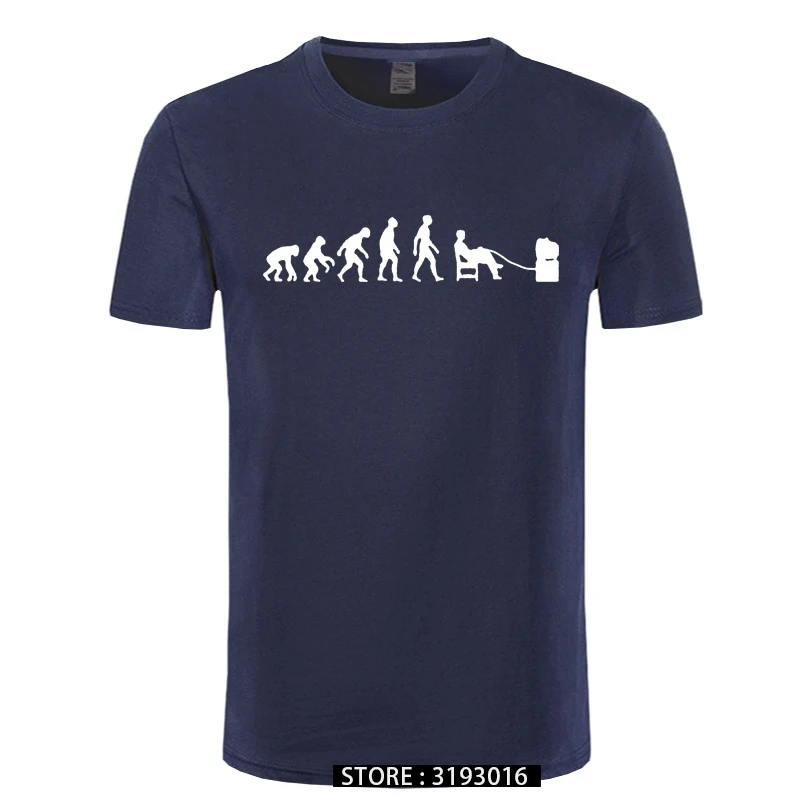 

Evolution of Man Console Funny Mens Game T-Shirt Computer gaming XS-XXXL Print Programmer T Shirt Hot Tops