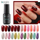 Гель-лак Inagla, отмачиваемый, кошачий глаз, цвет красного вина, 8 мл, стойкий маникюр, цветной гель для ногтей