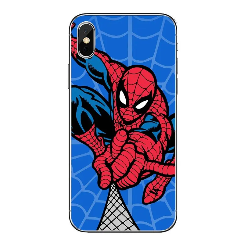 For Huawei P20 Lite Nova 2i 3i 3 GR3 Y6 Pro Y7 Y8 Y9 Prime 2018 2019 Marvel Comics Spider man Transparent Soft Shell Covers |