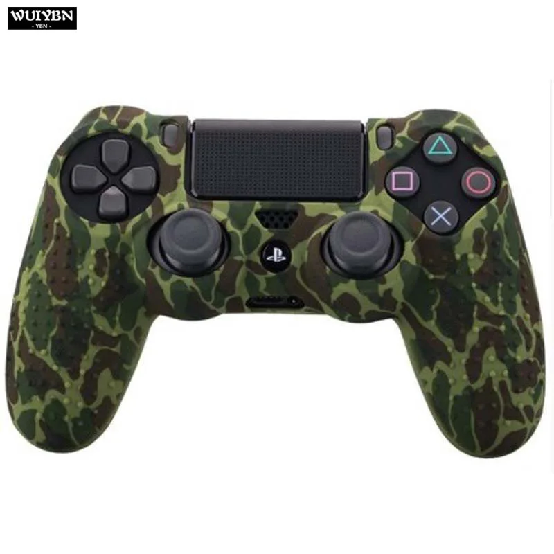 color 7 WUIYBN PS4 Цветной силиконовый защитный чехол геймпад Противоскользящий рукав для SONY playstation Dualshock 4 DS4 Pro тонкий контроллер - Цвет: color 7