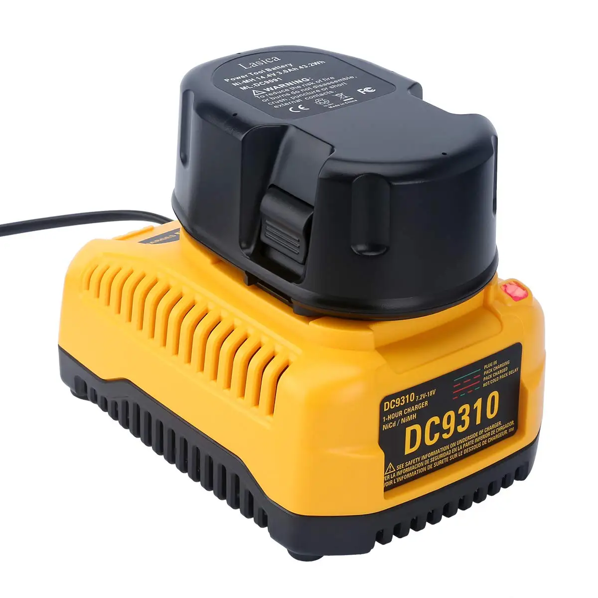 Быстрое зарядное устройство DW9116 DC9320 DC9319 для Dewalt 7 2-18 в XRP NI-CD Ni-MH аккумулятор DC9096