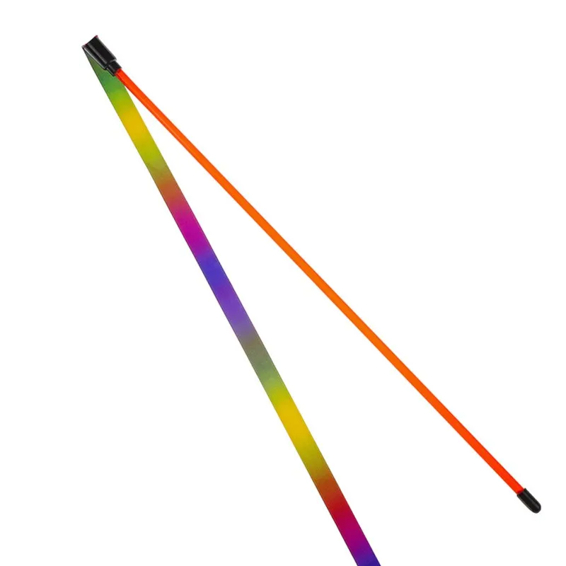 

Pet Double Rainbow Zone Funny Rainbow Cat Teaser Stick Toys Cat Interactive Training Sticks Pet Supplies