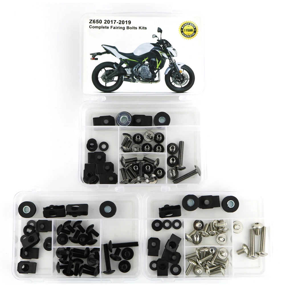 Подходит для Kawasaki Z650 2017 2018 2019 полный обтекатель Болты Комплект Скорость гайки