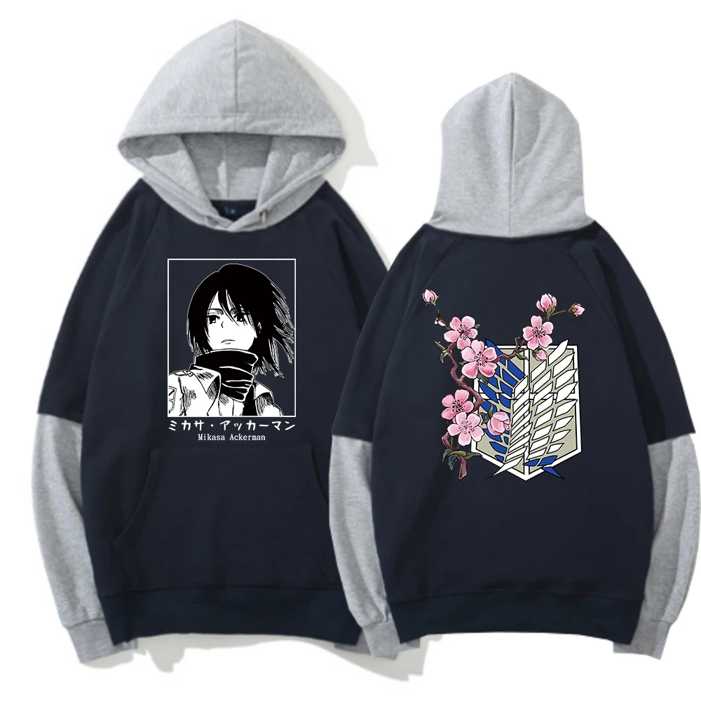 

Hot Attack on Titan Hoodie Anime Mikasa Ackerman Printed Sweatshirt Casual Hoodie Clothes Harajuku Sudaderas