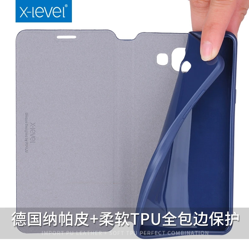 X-Level Чехол-книжка кожаный чехол для samsung Galaxy A7 A5 A3 J3 J5 J7 Prime 2016/2017 A6 A8 плюс 2018 S8 S9