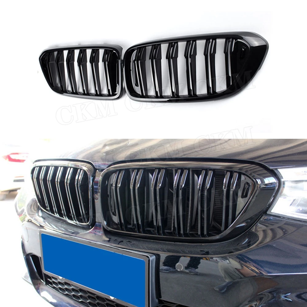

ABS глянцевый черный передний бампер, решетка для радиатора BMW 6 серии GT G32 630i 2018 2019 Facelift