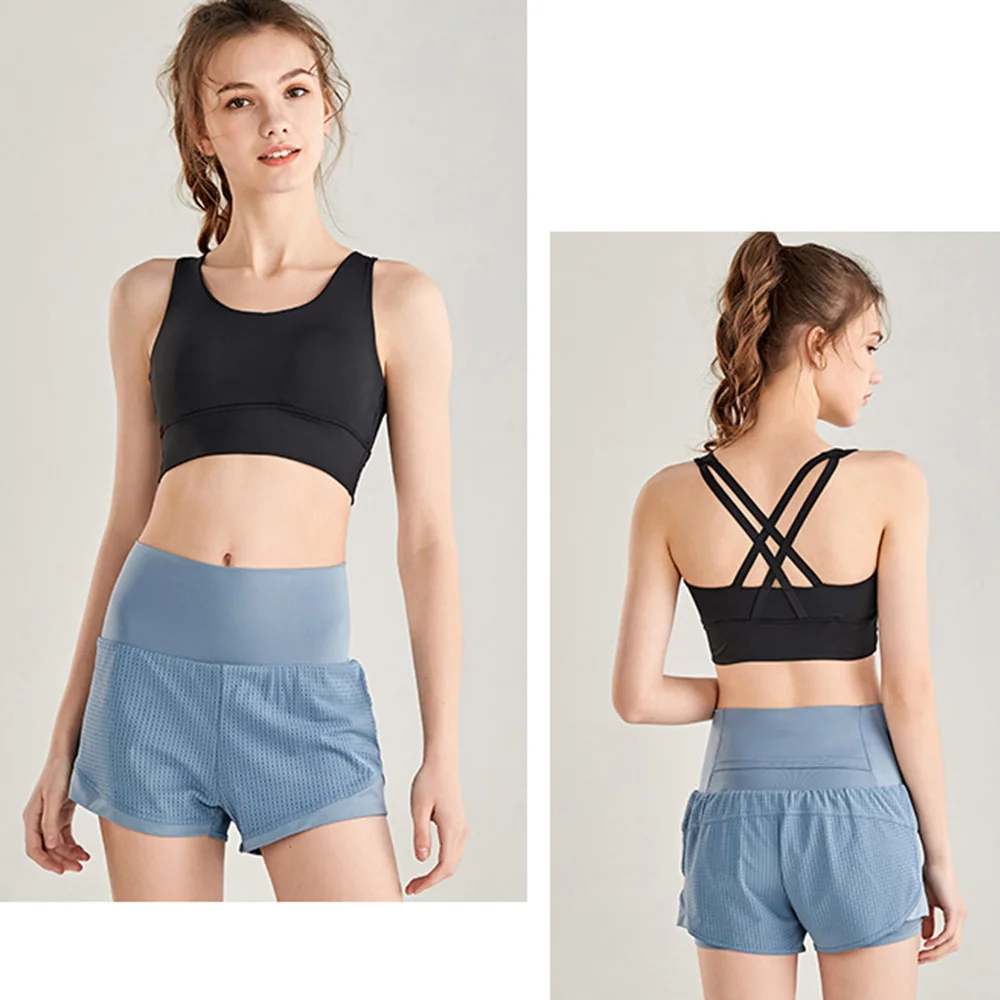 

Women Shorts Summer Hip Fitness Sportswear High Waist Quickly-dry Hot Workout Running Shorts