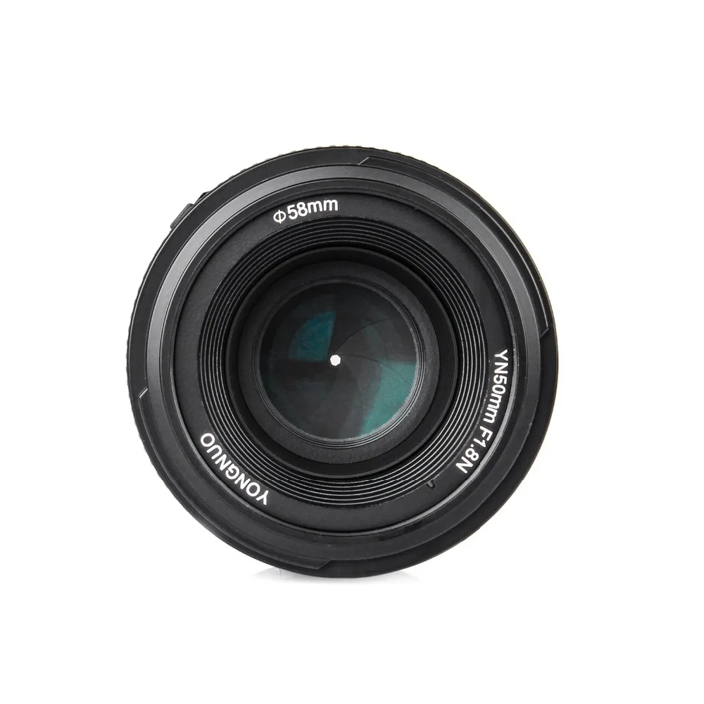 Объектив YONGNUO YN 50 мм F/1 8 с автофокусом и фиксированной фокусировкой Большая