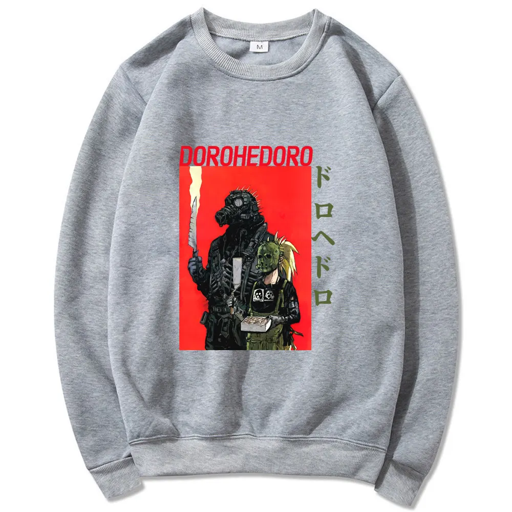 

2021 Comics Dorohedoro Sweatshirt Spring Autumn Unisex 100% Pure Cotton Sweatshirts Male Hipster Retro Pullover Women Streetwear