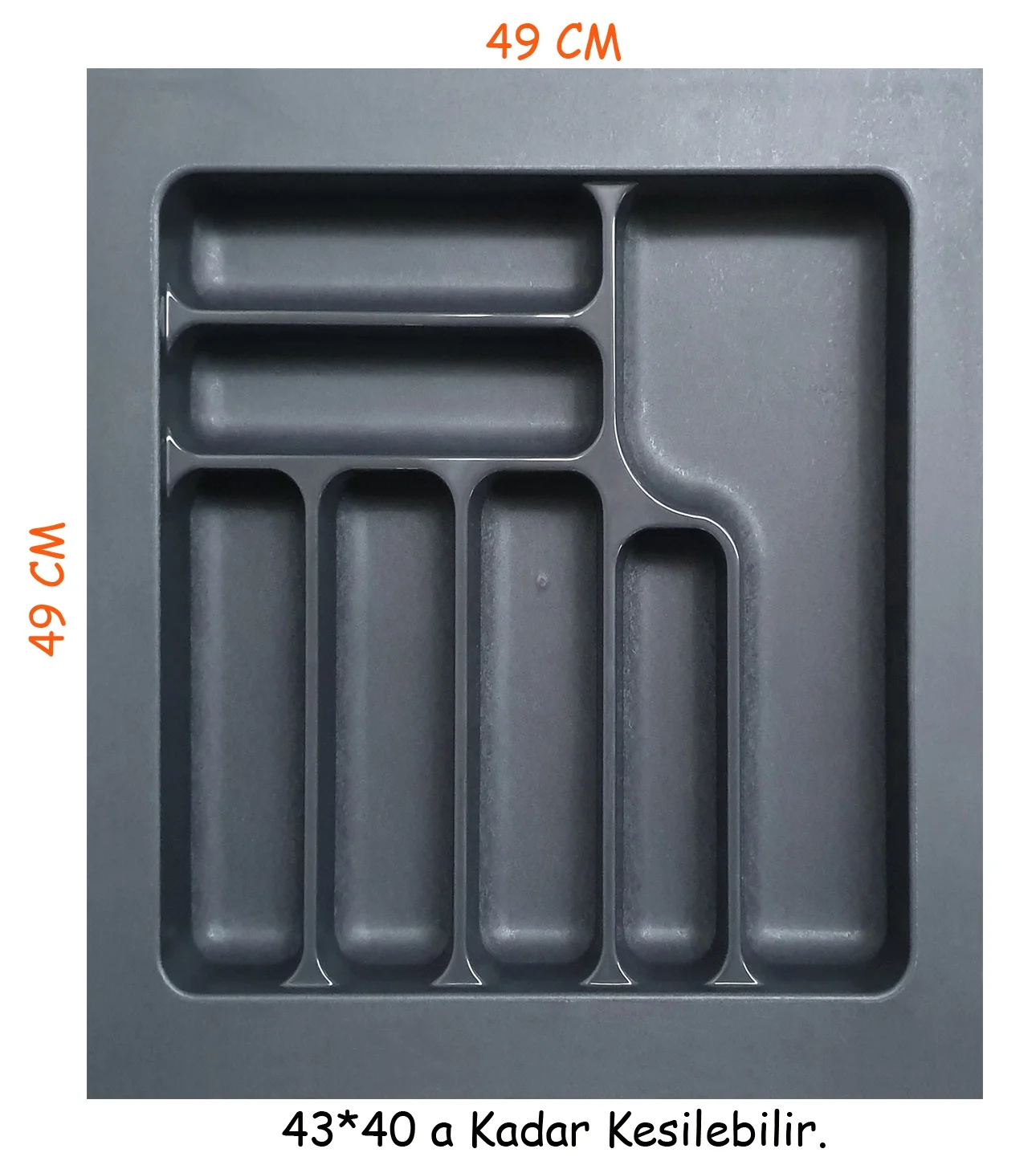 

Cutlery Organizer Box Kitchen Drawer Organizer Gray Separation Finishing Storage Cutlery Utensils Tray Spare Parts 8 Kinds