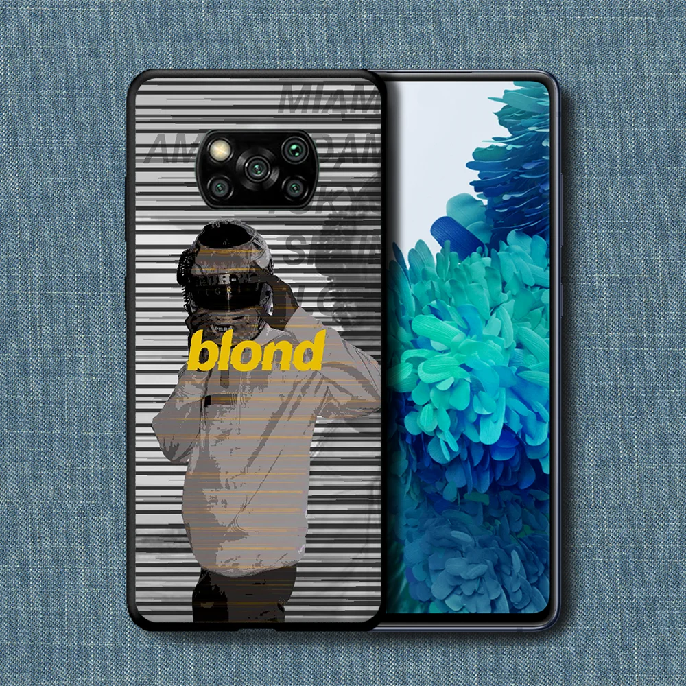 

Frank Blond Ocean Phone Case For Xiaomi Mi Note 10 A3 9 MAX 3 A2 8 9 Lite Pro Ultra black Funda Silicone Shell Soft Bumper