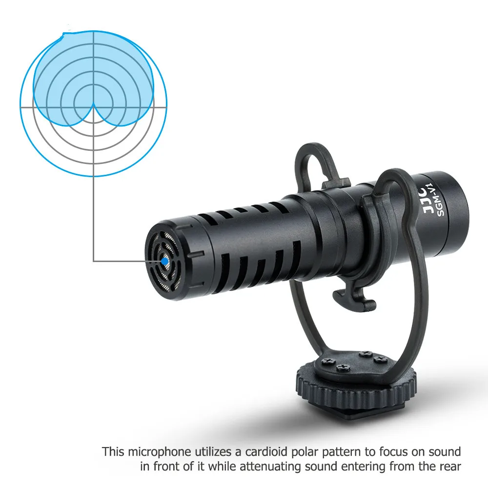 3.5mm Cardioid Microphone Audio Video Record Mic photography for DJI OSMO ACTION For Vloggers Interview | Электроника