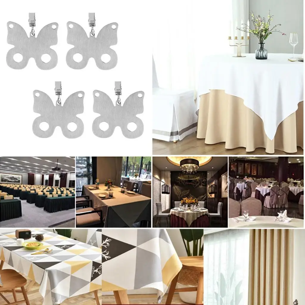 Металлическая скатерть тяжелая бабочка рыба цветок черепаха Кит зажимы для