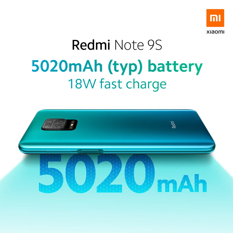 Глобальная версия Xiaomi Redmi Note 9S 6 ГБ 128 мобильный телефон Snapdragon 720 Octa Core 48MP AI Quad