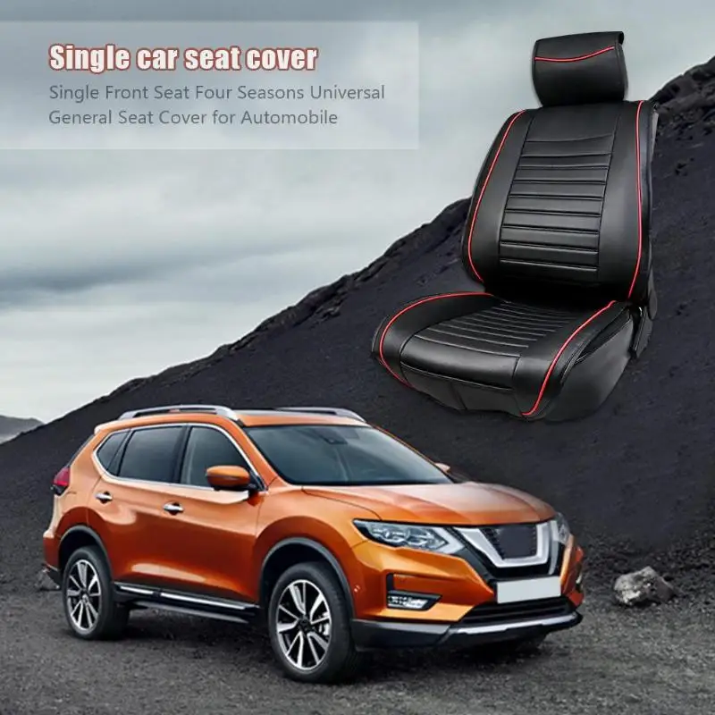 

Auto Seat Cover Four Seasons PU Cushion Mat Pad Protector Comfortable Dirty-Resistant and Easy Clean Senior for Most Car