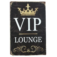 lounge vip bar open closed metal tin sign iron painting pub cafe wall decor art poster bar decoration wall plate