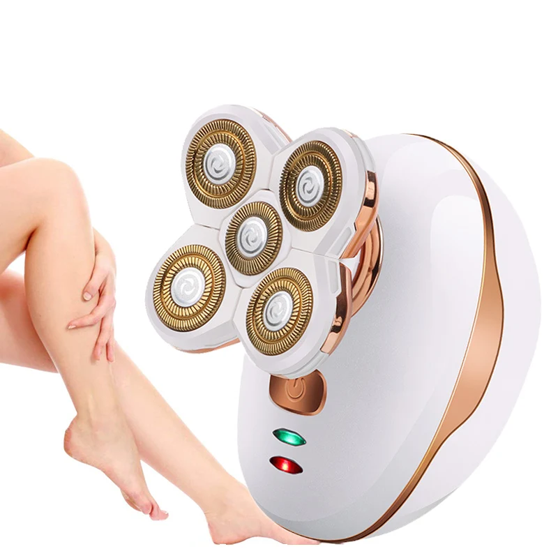 Floating 5 Head Usb Rechargeable Electric Razor Women's Cordless Beard Trimmer Bikini Trimmer