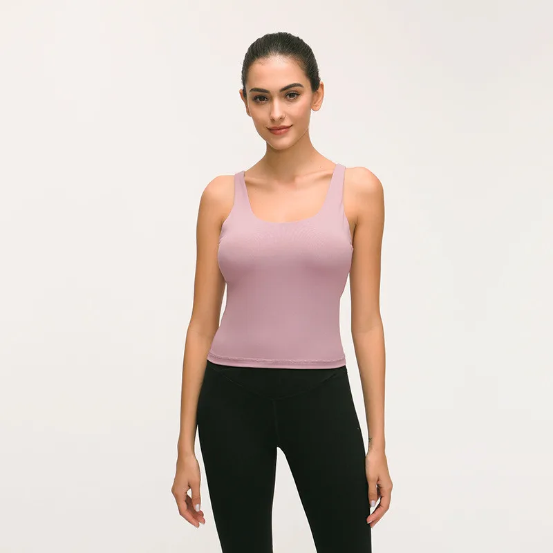 Быстросохнущая влаговпитывающая футболка для йоги Женская спортивная майка