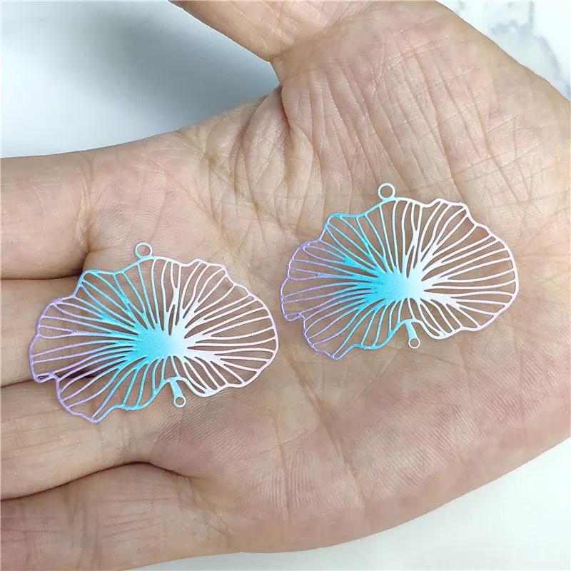 

Geometric Filigree Color Copper Leaf DIY Accessories Components for Women Fashion Pendant Dangle Earrings Party Jewelry Gifts