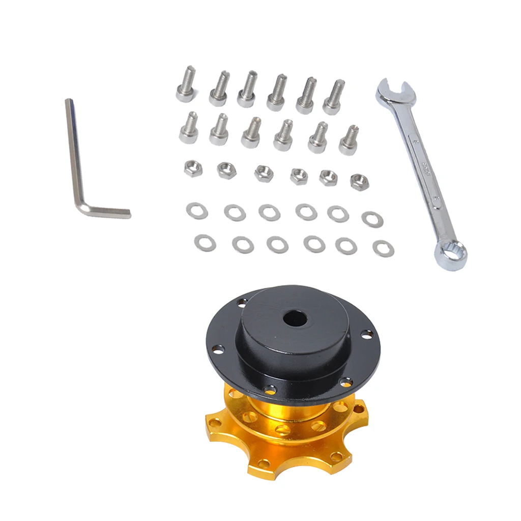 Желтый Универсальный автомобильный адаптер для быстрого крепления рулевого