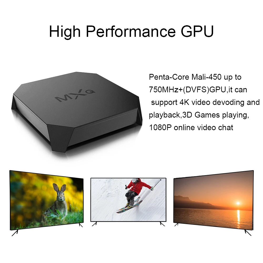 Android 7 1 ТВ-приставка 4K коробка 2G 16G HD 3D WiFi Медиаплеер Smart TV | Электроника