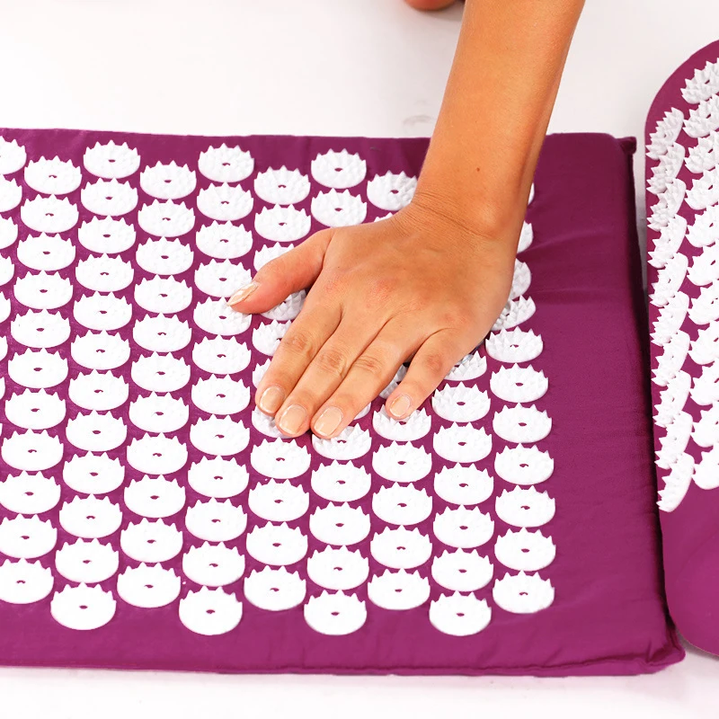 

Massage Cushion Massage Yoga Acupressure Mat Relieve Stress Back Body Pain Spike Mat Acupuncture Mat