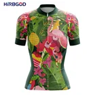 Летняя женская облегающая Спортивная рубашка с коротким рукавом HIRBGOD 2021, быстросохнущая дышащая женская футболка для велоспорта