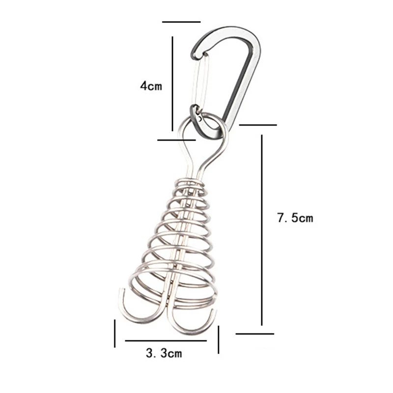

4 PCS Outdoor Camping Floor Spring Nails Boardwalk Tent Fixed