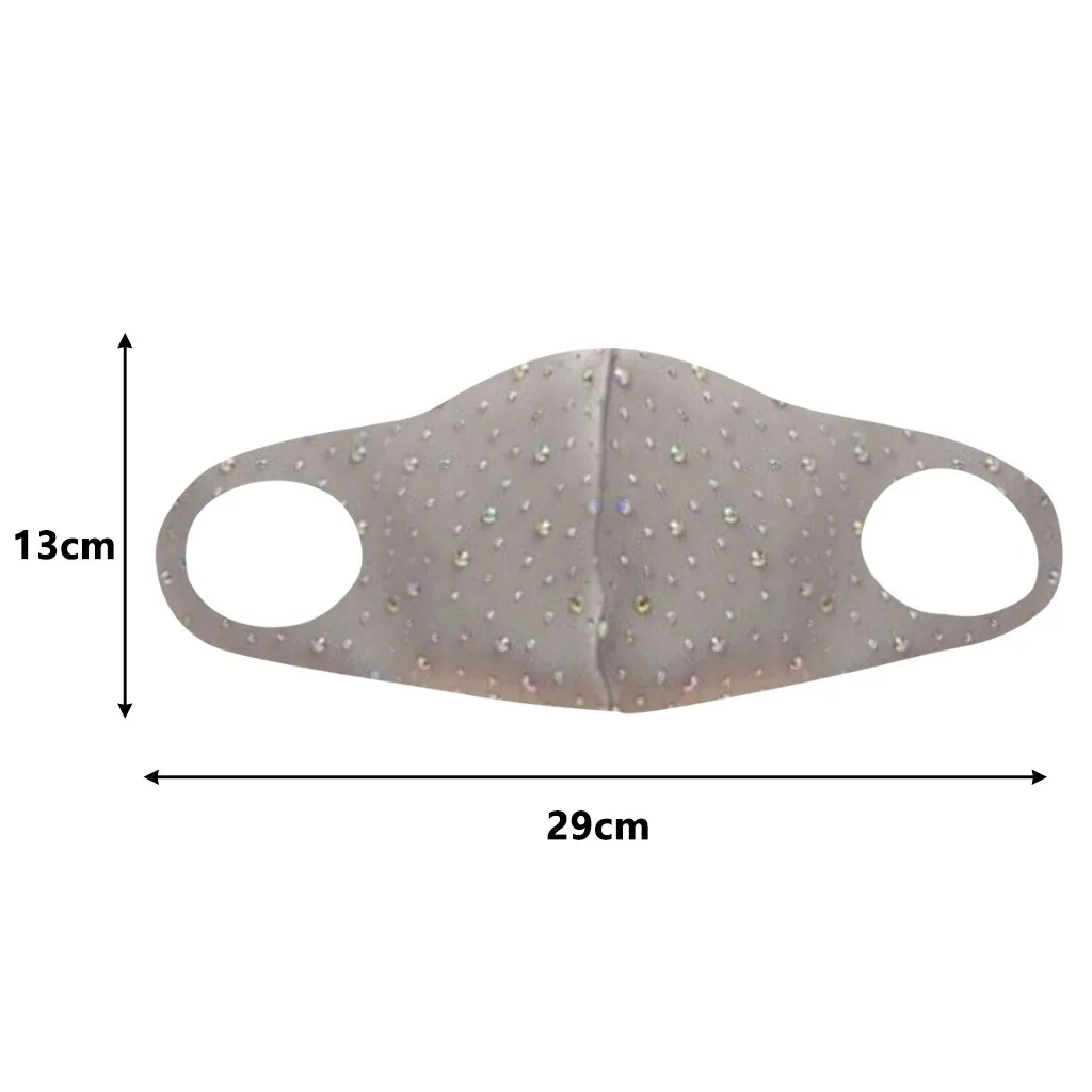 

Outdoor Windproof Dustproof Breathable Cycling Bring Diamond Full Face Mask
