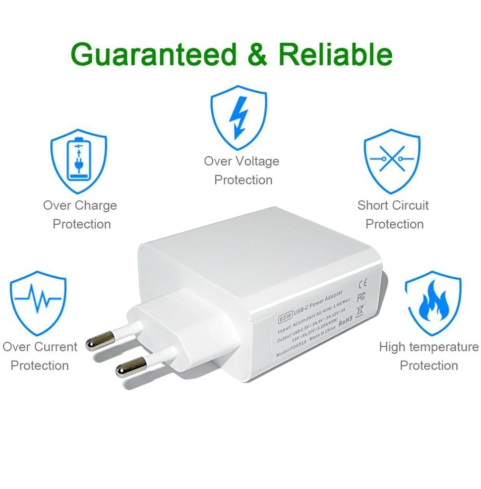 зарядное устройство usb c pd 65 вт ад