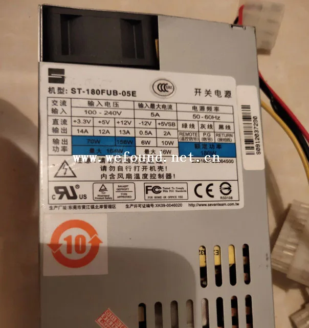 100% рабочий настольный источник питания для ST 180FUB 05E 180 Вт полностью