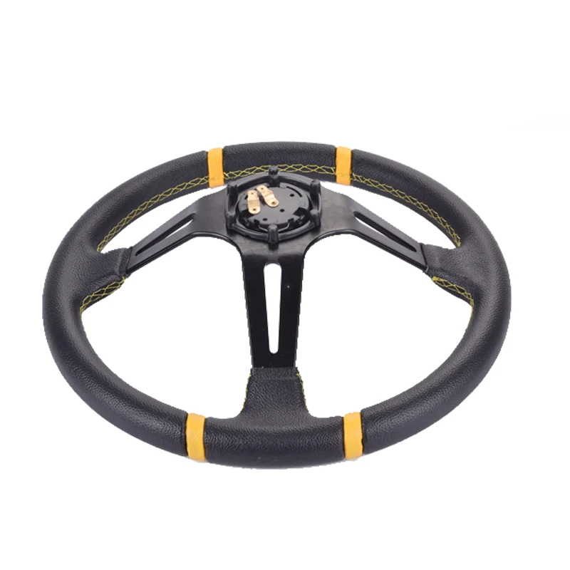 Универсальный 350 мм 14 дюймов спортивный руль Глубокий Кукуруза дрейфующий