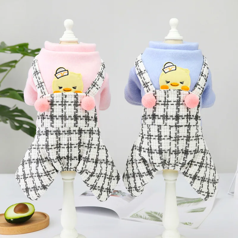

S-2XL New Winter Cute Sling Four-Leg Warm Breathable Dog Clothes Puppy Outfit Pet Cat Coat Fashion Clothing Small Dogs