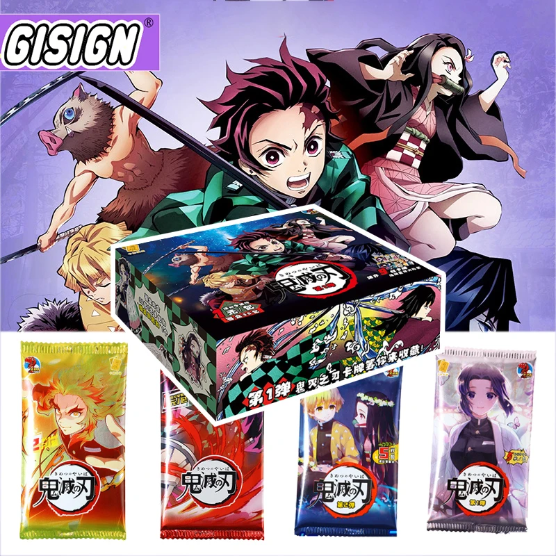 

New Japanese Anime figurescards Demon slayer Kimetsu No Yaiba Collections Card Game child collectibles Hobby for kids gife Toys