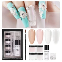 nail acrylic powder and liquid monomer set manicure tool for diy nail art nail extension thicken set for professionals beginners