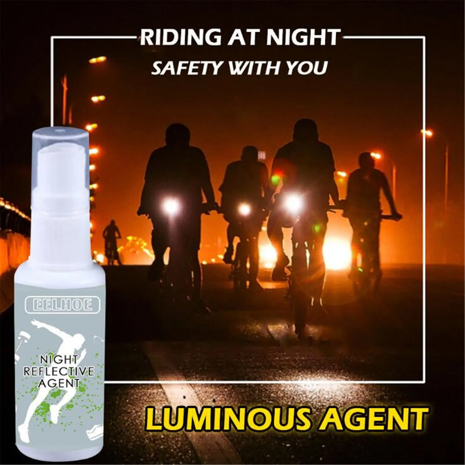 Очки флуоресцентная краска антиаварийный агент ночной светоотражающий спрей