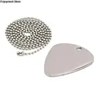 Серебряное ожерелье для гитары, ожерелье для гитары, ожерелье для гитары с цепочкой из нержавеющей стали