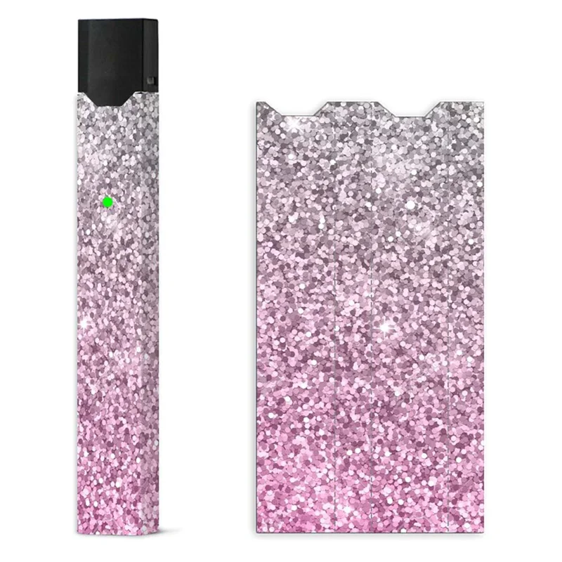 

7 Styles Colorful Skin Sticker Electronic Cigarette PVC Case Cover For Juul