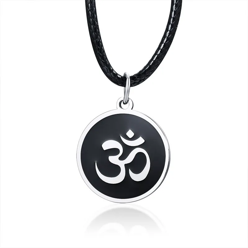 LETAPI 2021 новый модный серебряный цвет нержавеющая сталь AUM OM Ohm индуизм буддийский