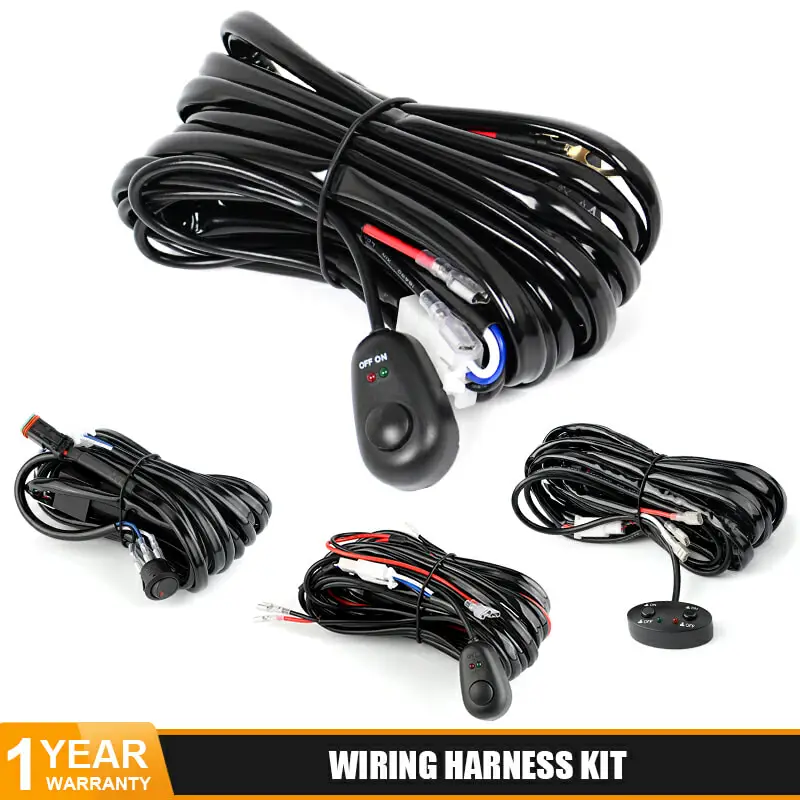 Светодиодный светильник проводка Кабель Реле 12 В 24 40А для автомобиля УАЗ