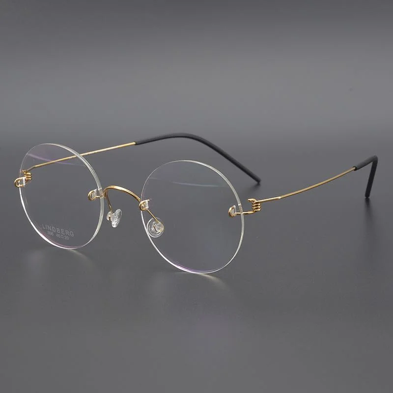 Очки для чтения датские ультралегкие титановые без оправы мужчин и