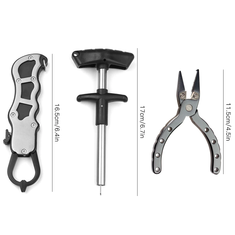 

Aluminum Alloy Fishing Grip Pliers Medium Fishing Lure Plier and Gripper with Fish Hook Remover for Sea Boat Fishing Tool Set