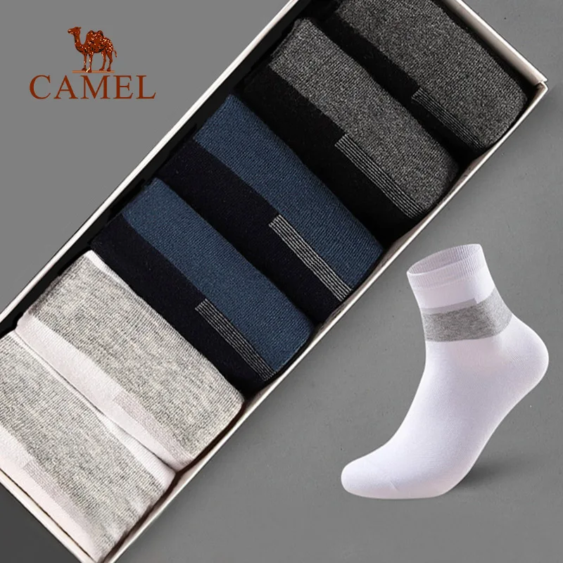CAMEL 6 пар мужских носков спортивные Модные Повседневные Дышащие носки без