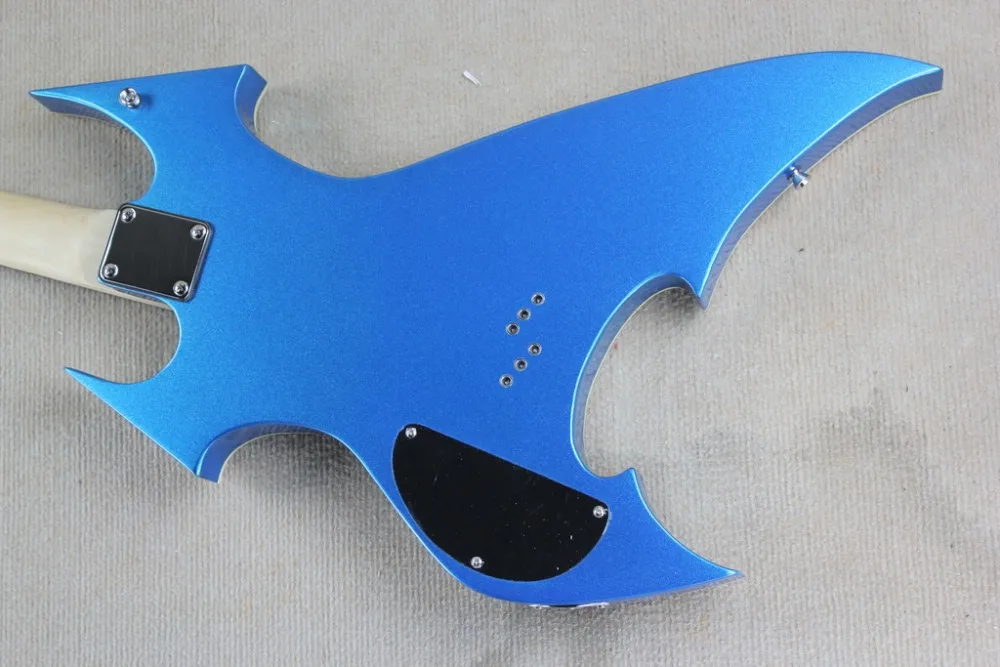 2019 New + Factory Blue B.C. Богатая струна через тело электрогитара голова быка инкрустация