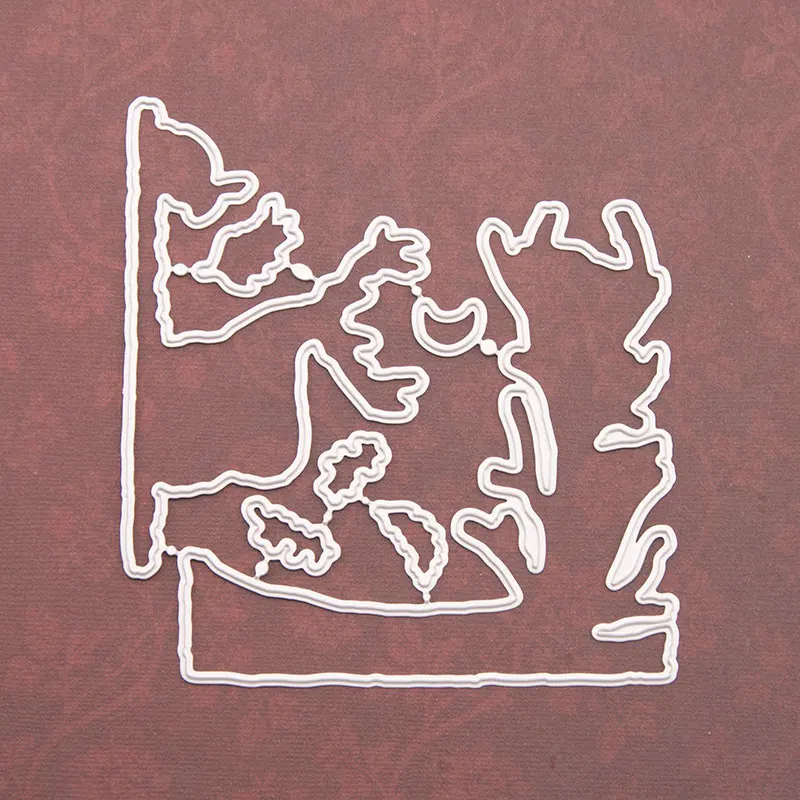 

Metal Cutting Dies and Rubber Stamps for DIY Scrapbooking Christmas Deer Craft Stencil Card Make Album Sheet Decoration Die Cut