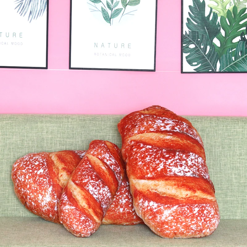 Креативная имитация 3D подушки для хлеба ветчины кунжута хлеб плюшевая игрушка