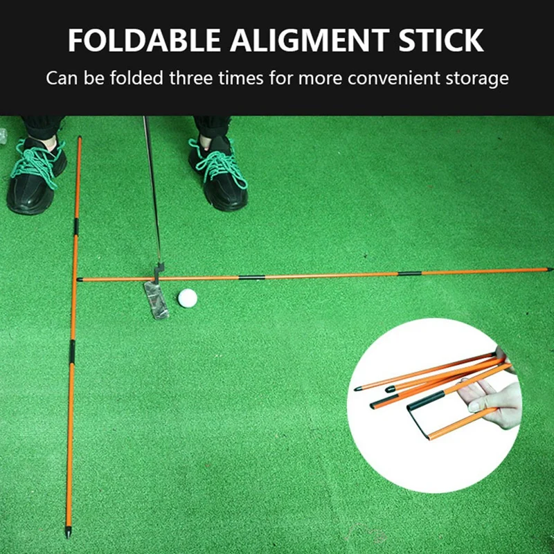 

Golf Alignment Sticks Fiberglass Training Aid Rods for Correct Ball Direction Golf Swing Trainer Practise Accessories