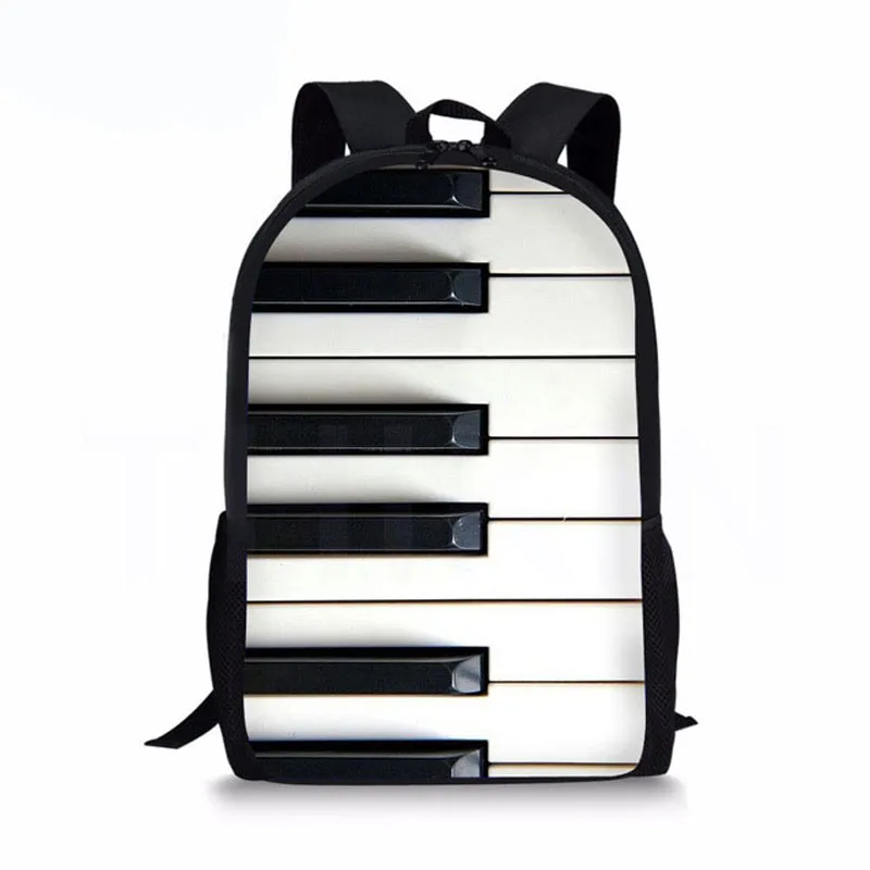Рюкзак мужской/женский для ноутбука с принтом фортепиано, дорожная Детская сумка для книг, школьный ранец для мальчиков и девочек