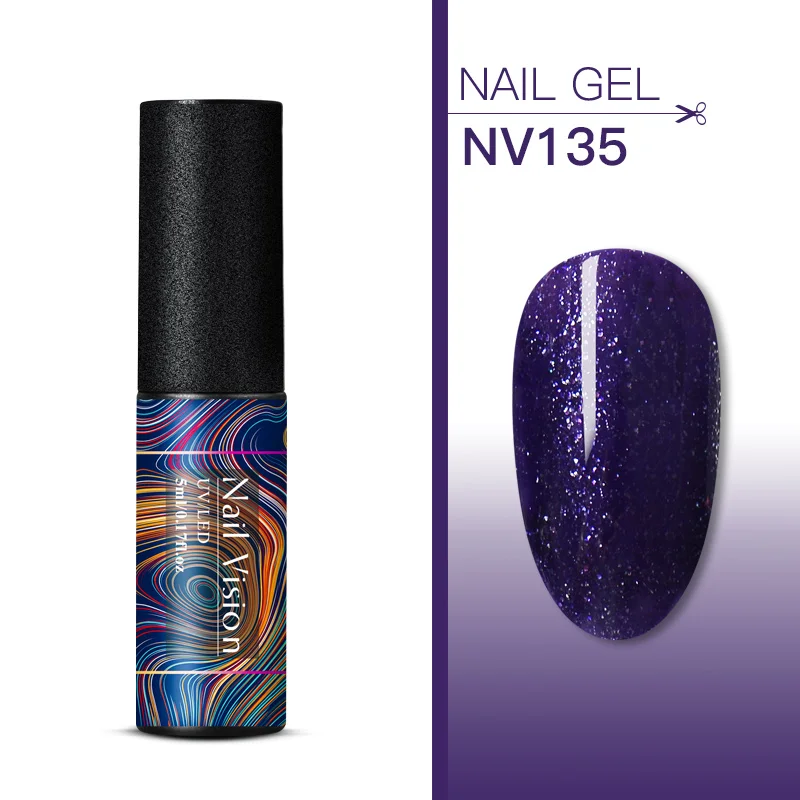 Nail Vision 5 мл УФ-набор гель-лаков для ногтей блестки замачиваются долговечный Гель-лак для ногтей маникюрный лак - Цвет: S06730